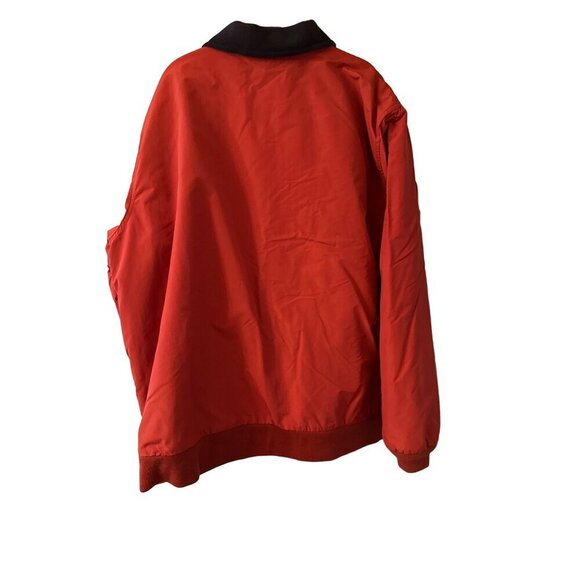 L.L. Bean Mens Red Fleece-Lined Jacket X-Large Polyester & Nylon - Picture 4 of 5